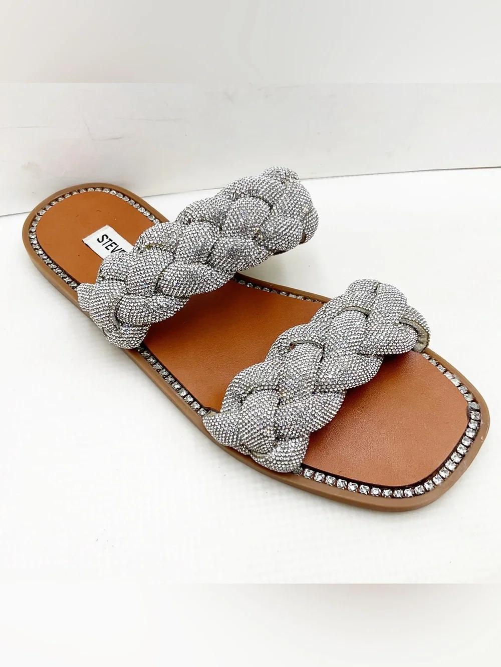 {Steve Madden} Newbie Rhinestone Embellished Sandals